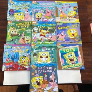 Spongebob Squarepants Picture Books Lot Of 10 Nickelodeon Children Homeschool